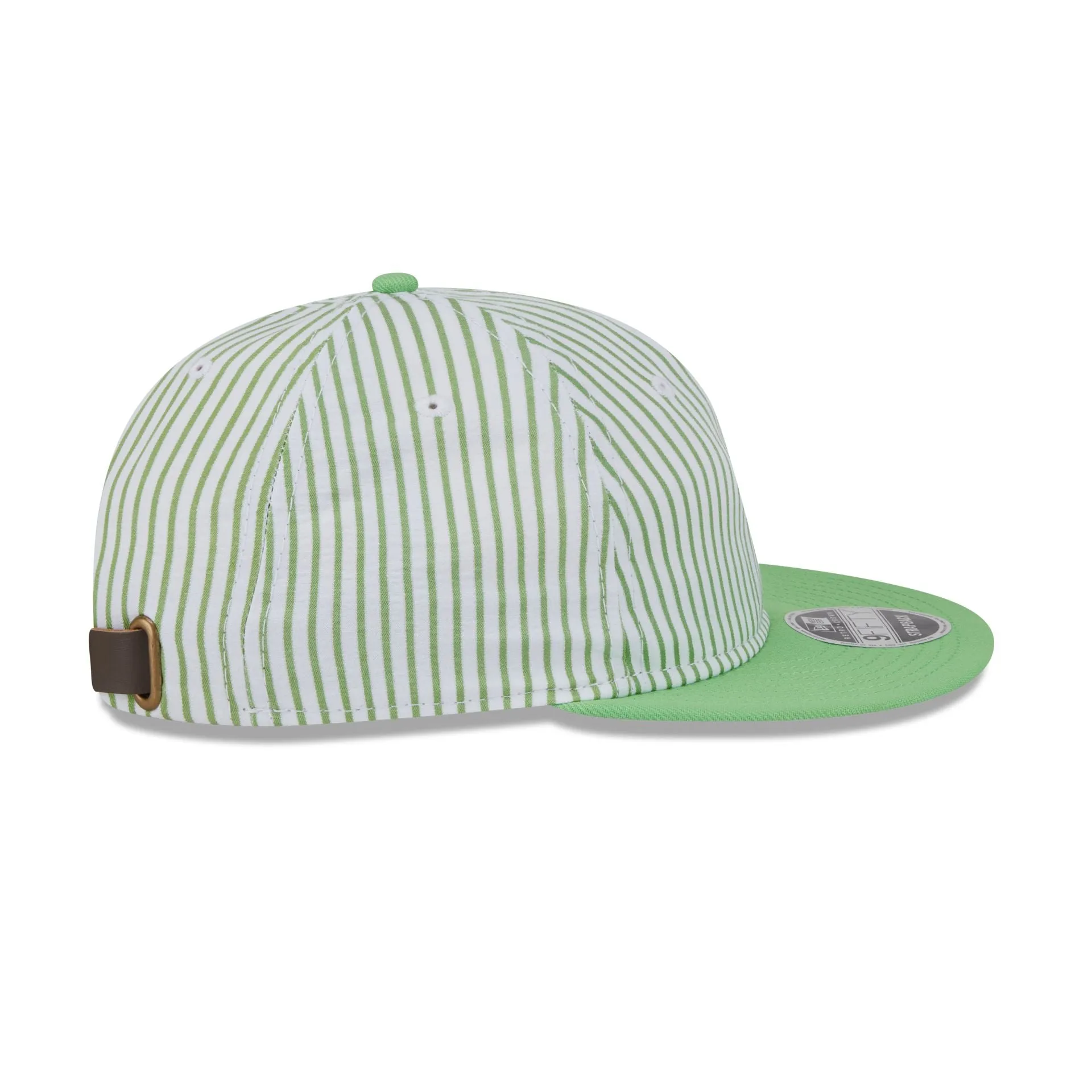New Era Cap Lime Green Pinstripe Retro Crown 9FIFTY Snapback Hat sold by New Era product image thumbnail 5