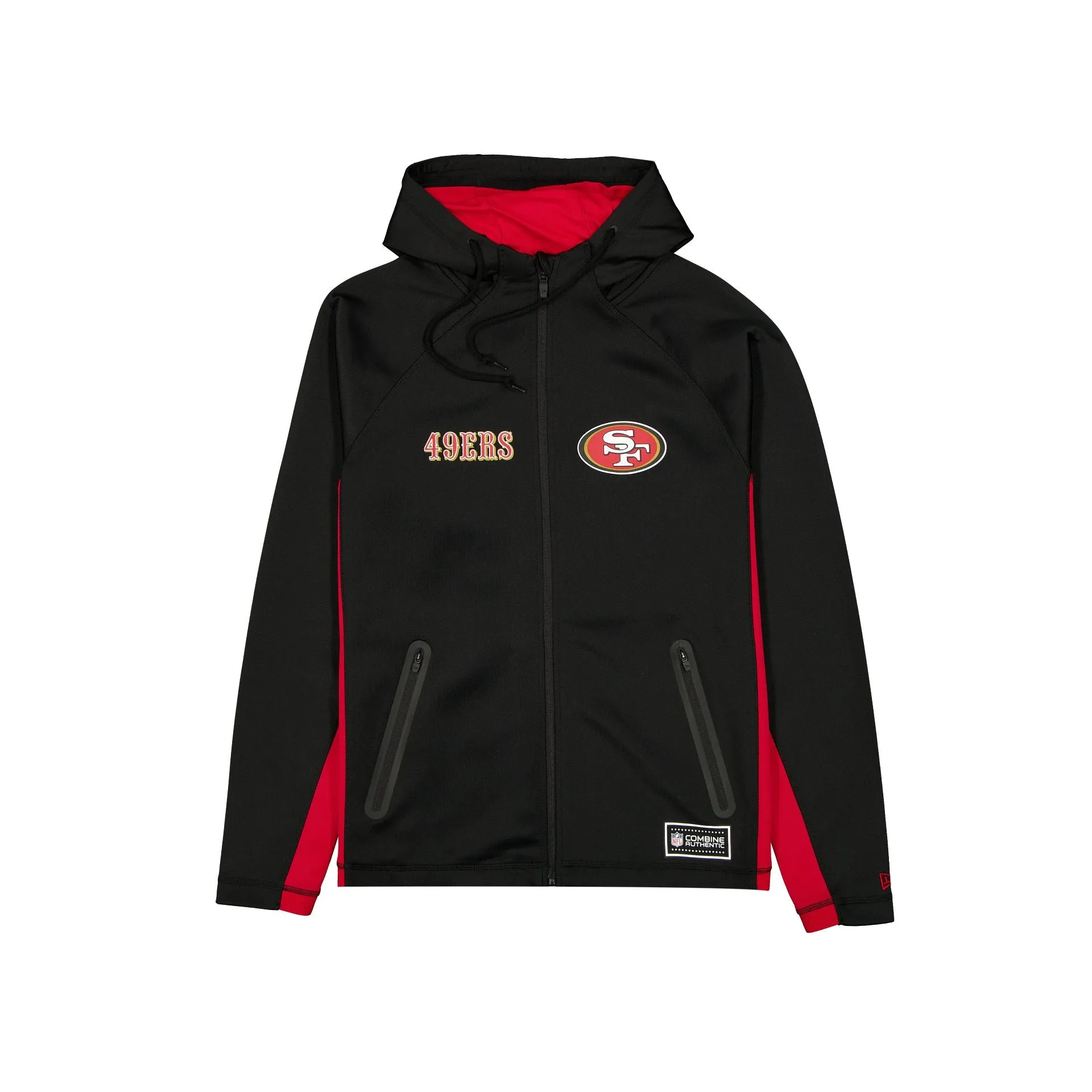 San Francisco 49ers Combine Black Full-Zip Hoodie sold by New Era