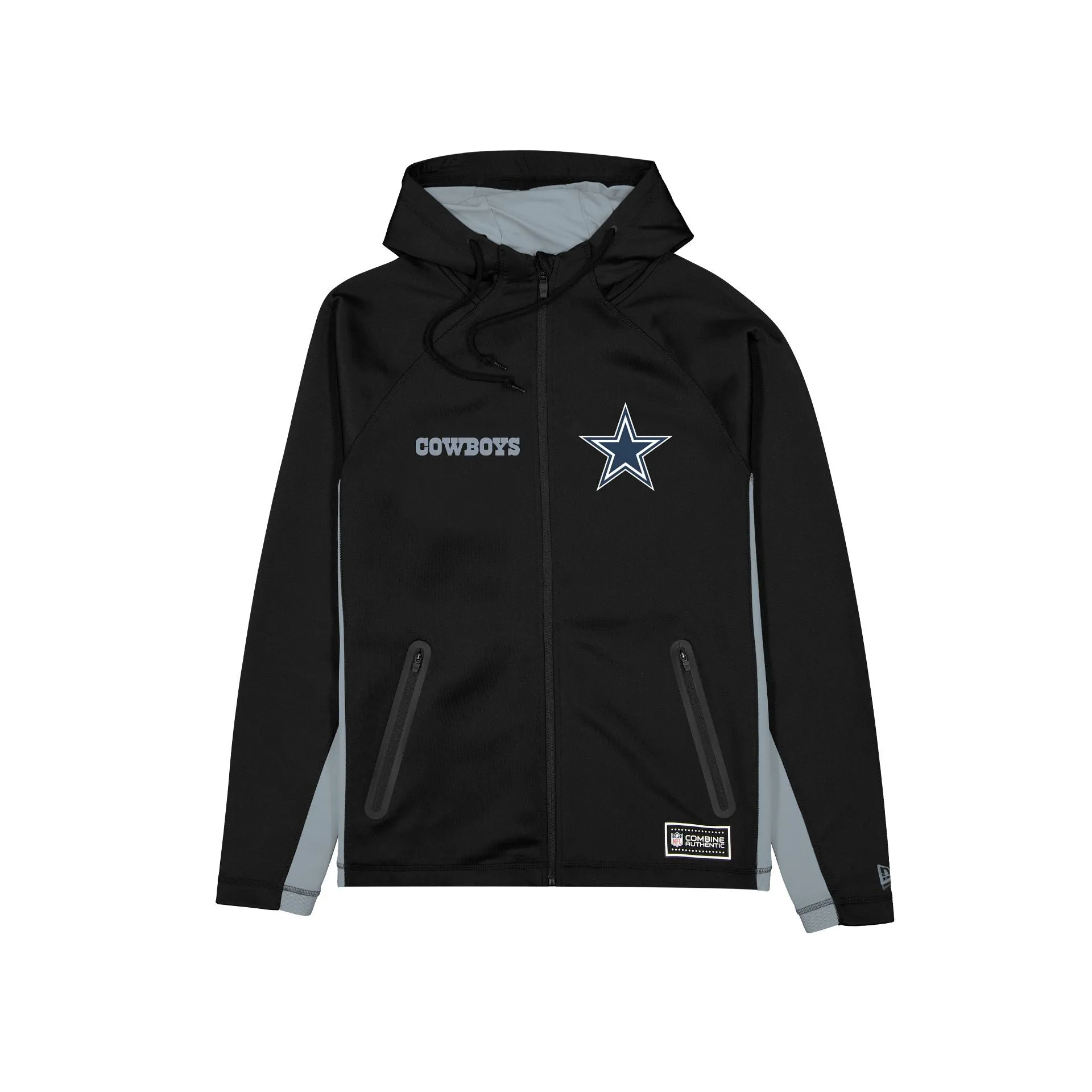 Dallas Cowboys Combine Black Full-Zip Hoodie sold by New Era