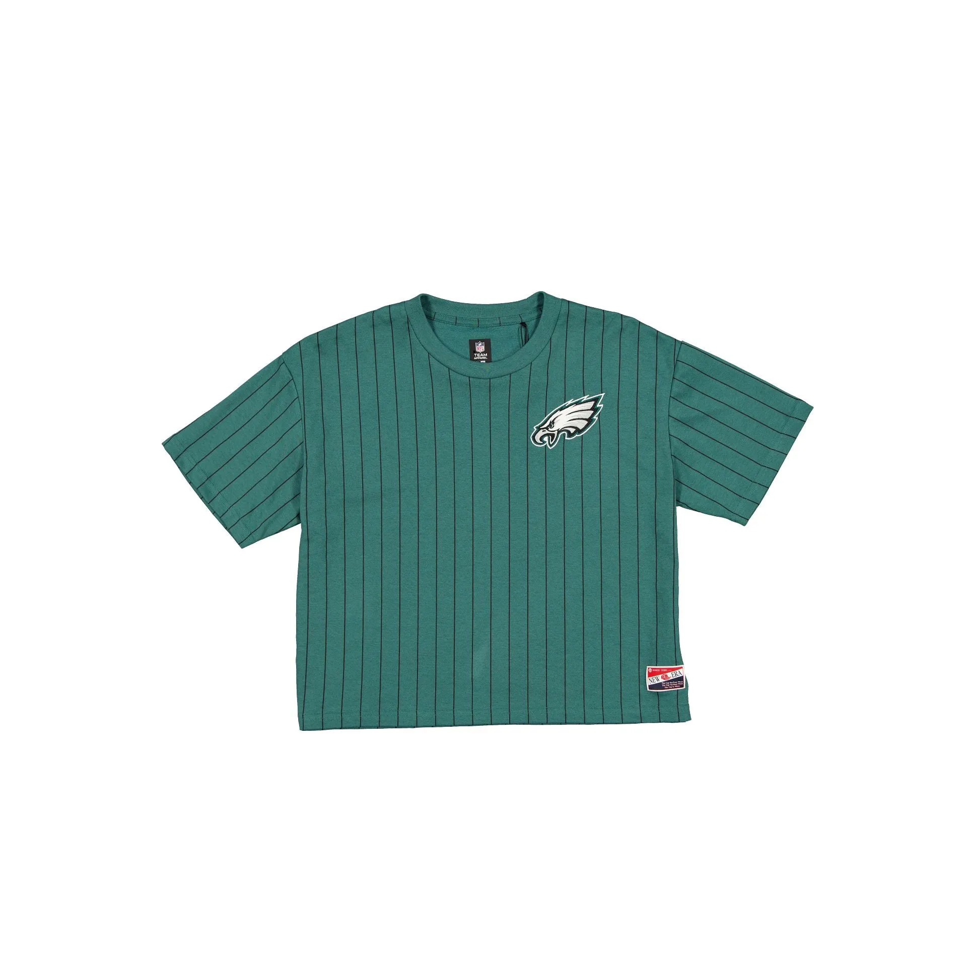 Philadelphia Eagles Throwback Women's Cropped Pinstripe T-Shirt sold by New Era product image thumbnail 2
