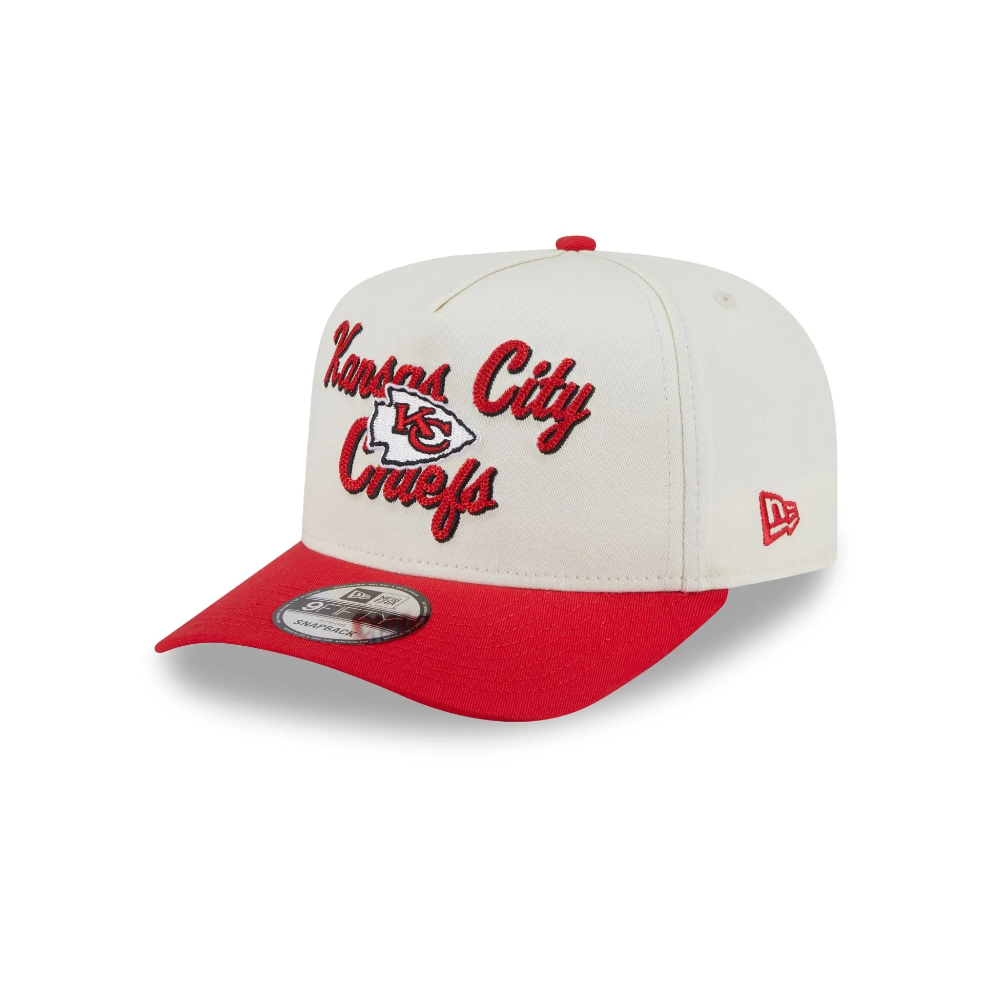 Kansas City Chiefs Chainstitch 9FIFTY A-Frame Snapback Hat sold by New Era