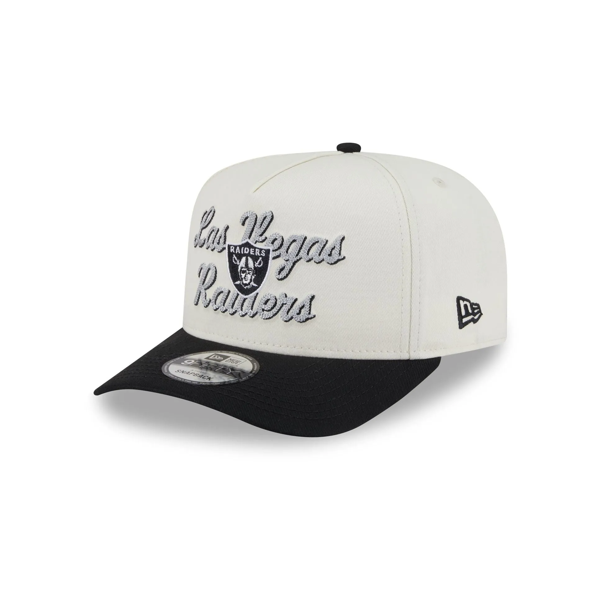 Las Vegas Raiders Chainstitch 9FIFTY A-Frame Snapback Hat sold by New Era