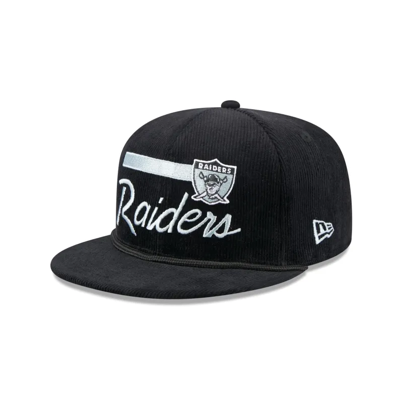 Las Vegas Raiders Corduroy Rope 9FIFTY Snapback Hat sold by New Era