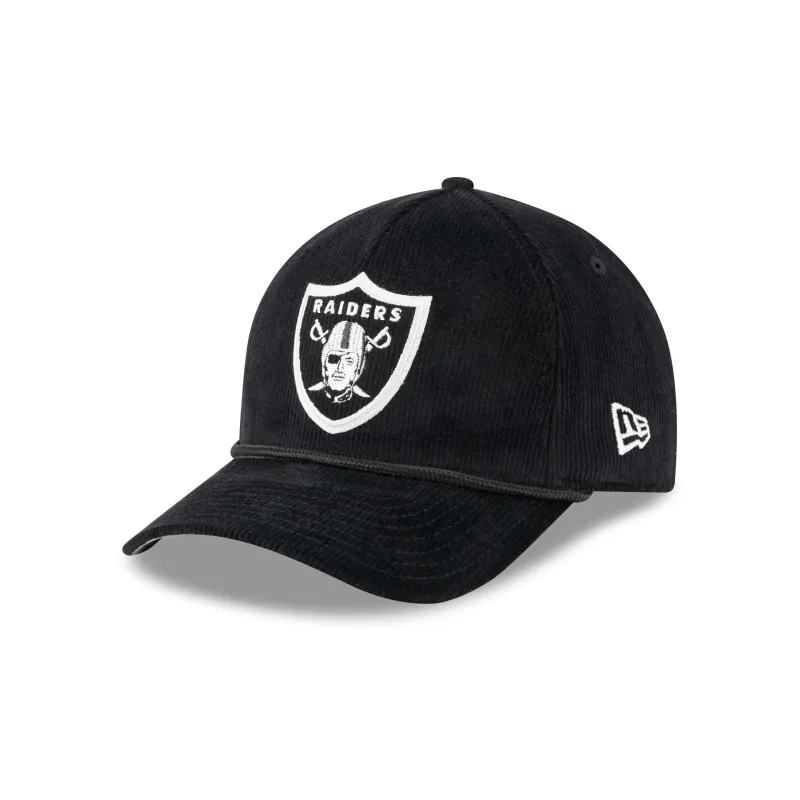 Las Vegas Raiders Corduroy 9FORTY M-Crown A-Frame Snapback Hat sold by New Era