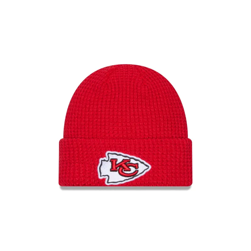 Kansas City Chiefs Waffle Stitch Knit Beanie Hat sold by New Era