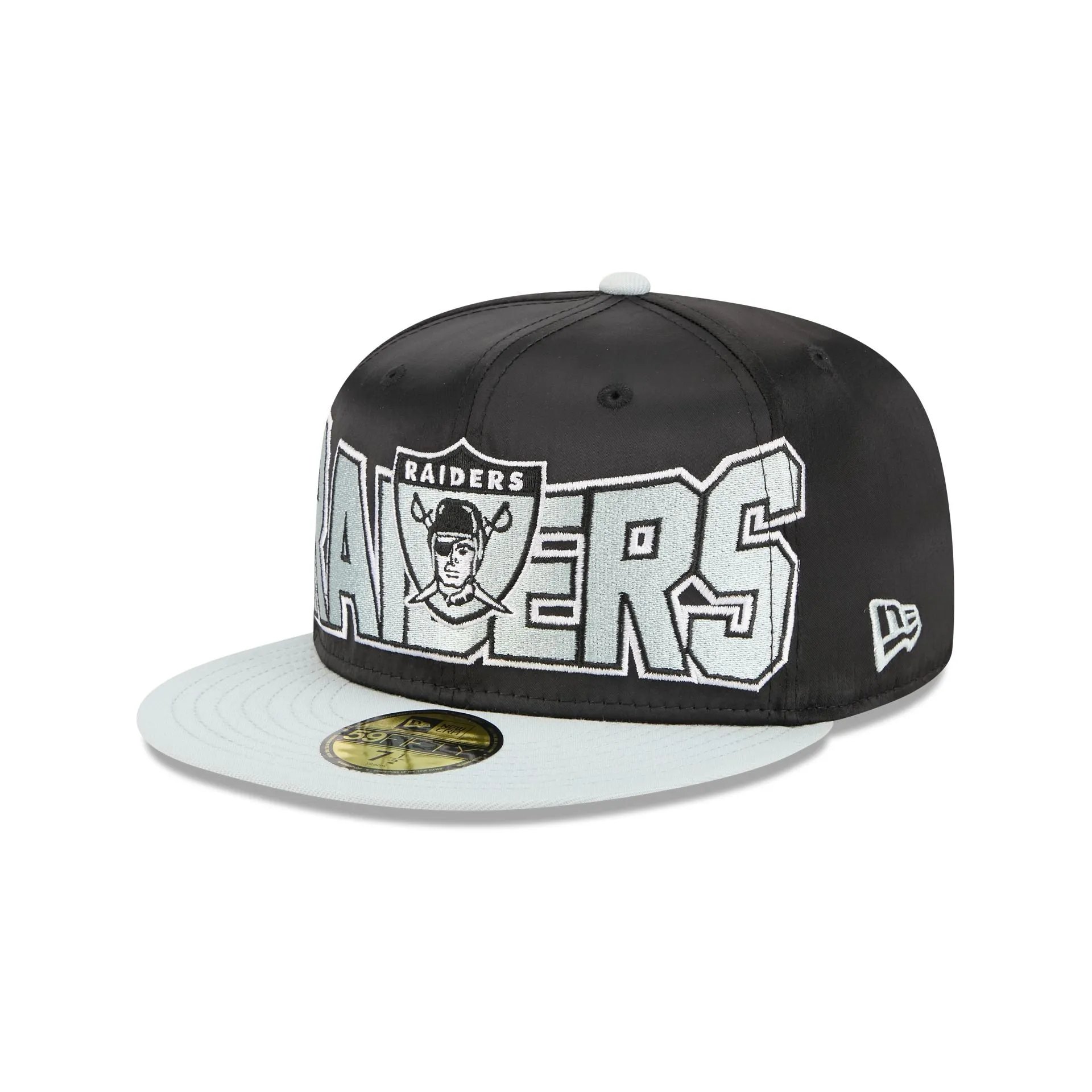 Las Vegas Raiders Bold Satin 59FIFTY Fitted Hat sold by New Era