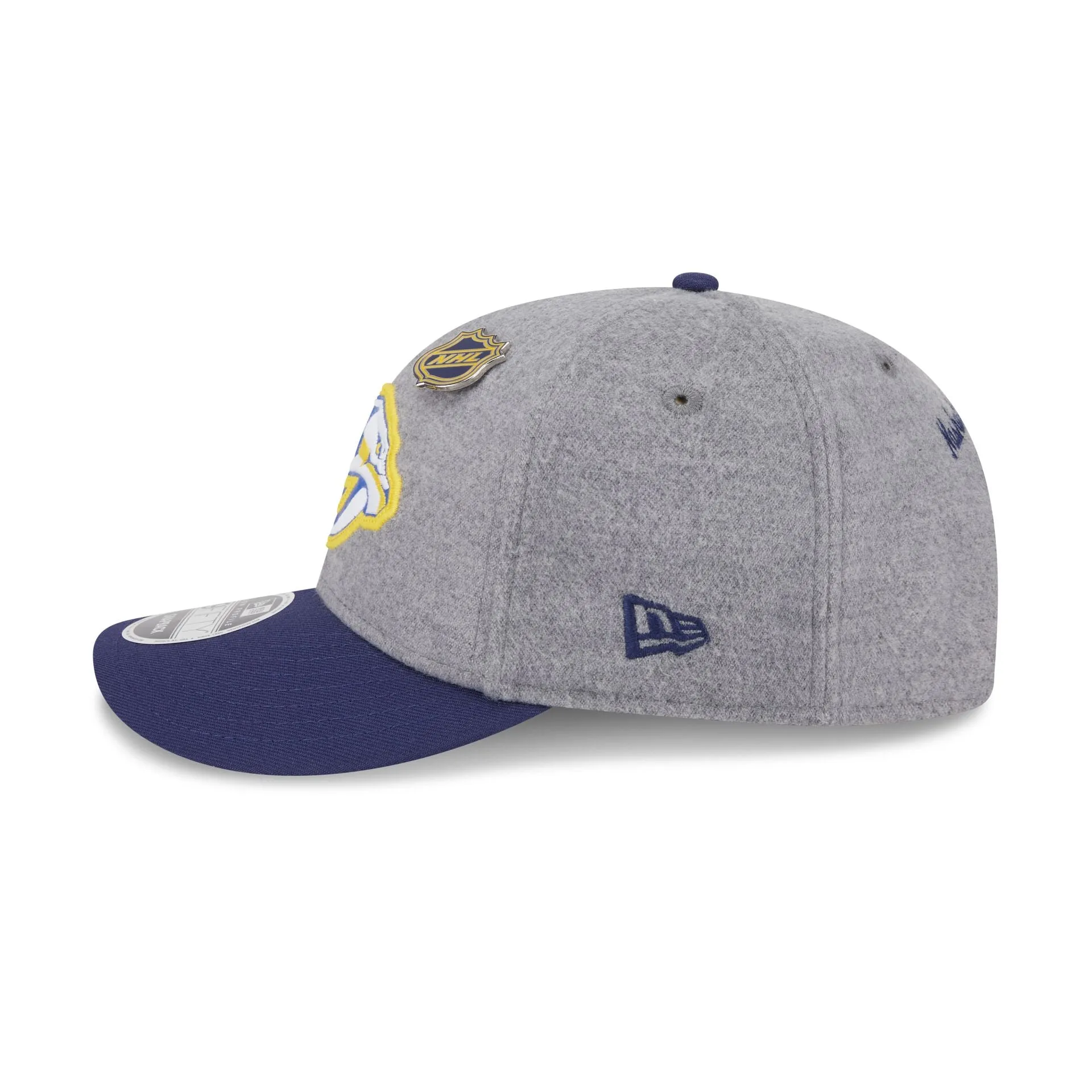 Nashville Predators Heather Gray Wool Low Profile 9FIFTY Snapback Hat sold by New Era product image thumbnail 5