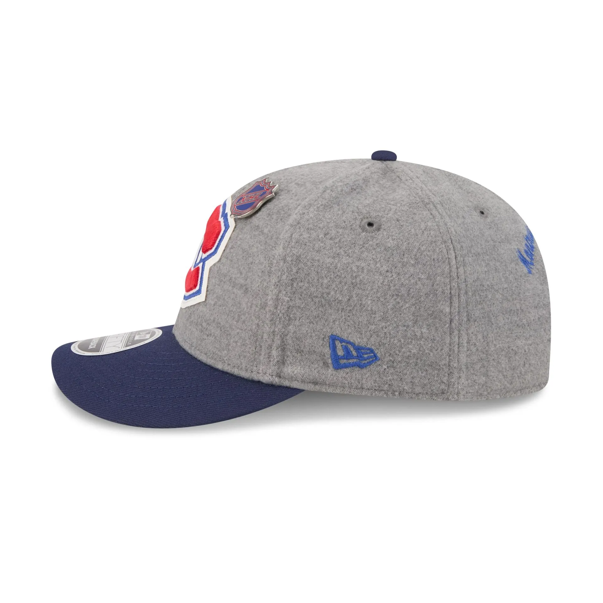 Montreal Canadiens Heather Gray Wool Low Profile 9FIFTY Snapback Hat sold by New Era product image thumbnail 5