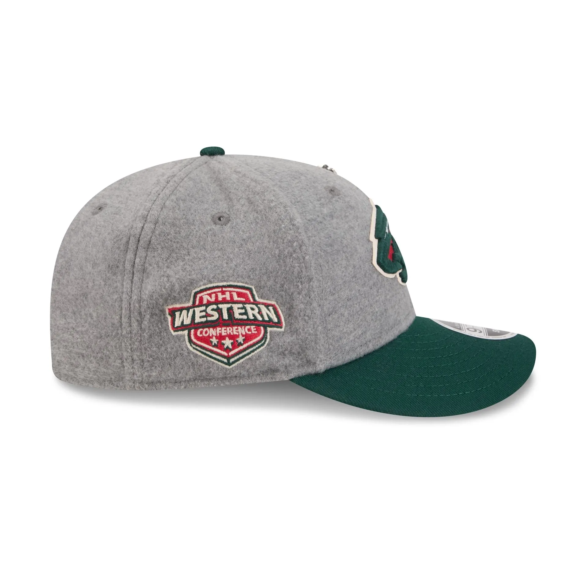 Minnesota Wild Heather Gray Wool Low Profile 9FIFTY Snapback Hat sold by New Era product image thumbnail 4