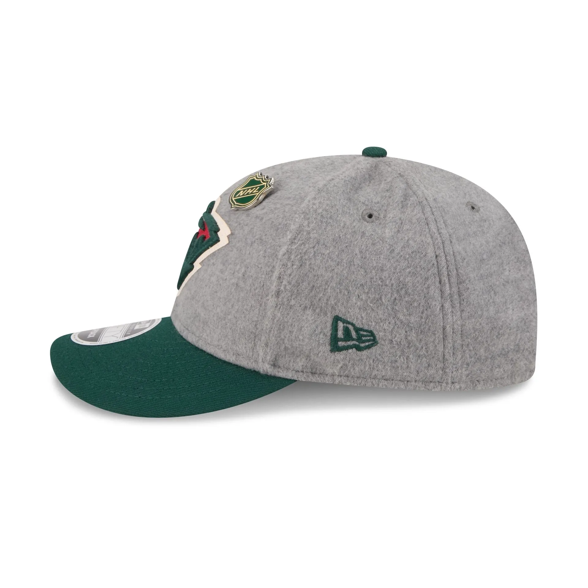 Minnesota Wild Heather Gray Wool Low Profile 9FIFTY Snapback Hat sold by New Era product image thumbnail 5