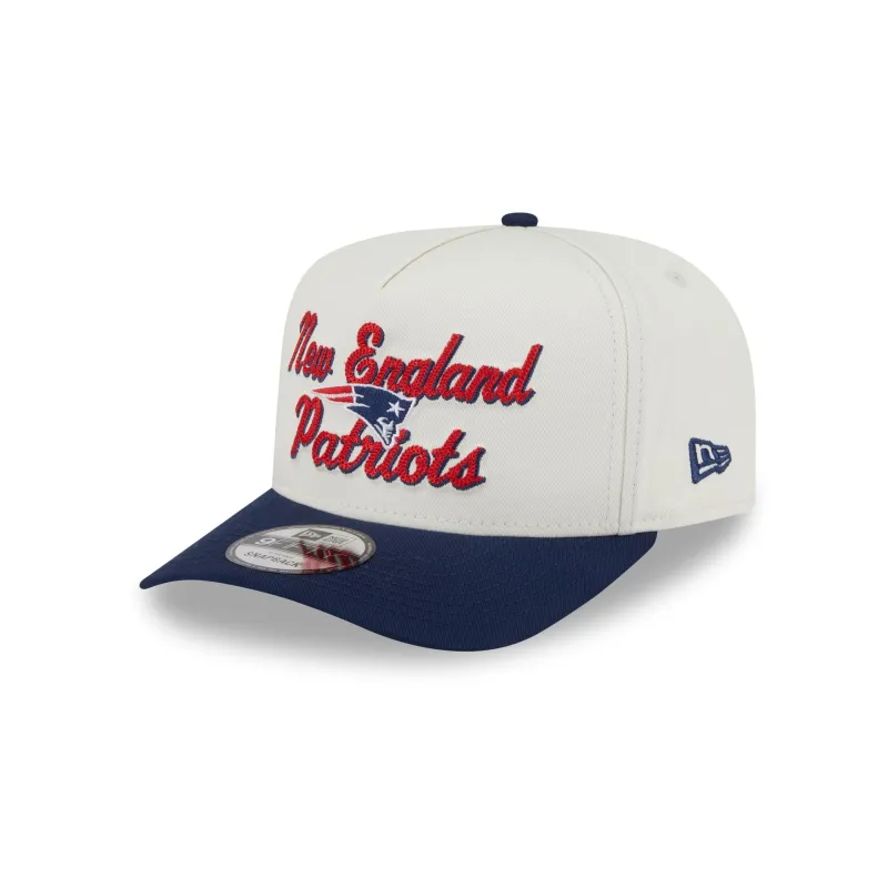 New England Patriots Chainstitch 9FIFTY A-Frame Snapback Hat sold by New Era