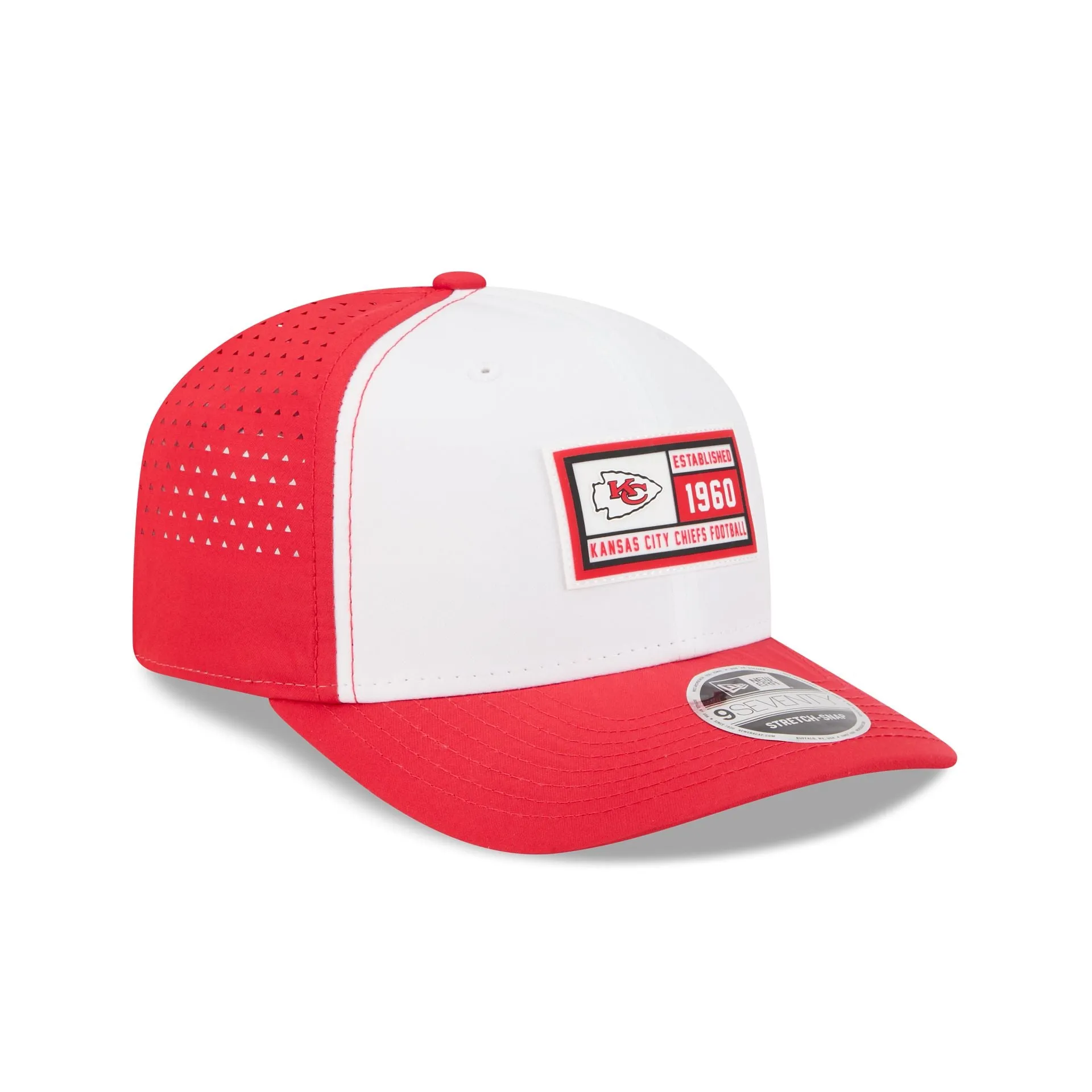 Kansas City Chiefs Est. Patch 9SEVENTY Stretch-Snap Hat sold by New Era product image thumbnail 3