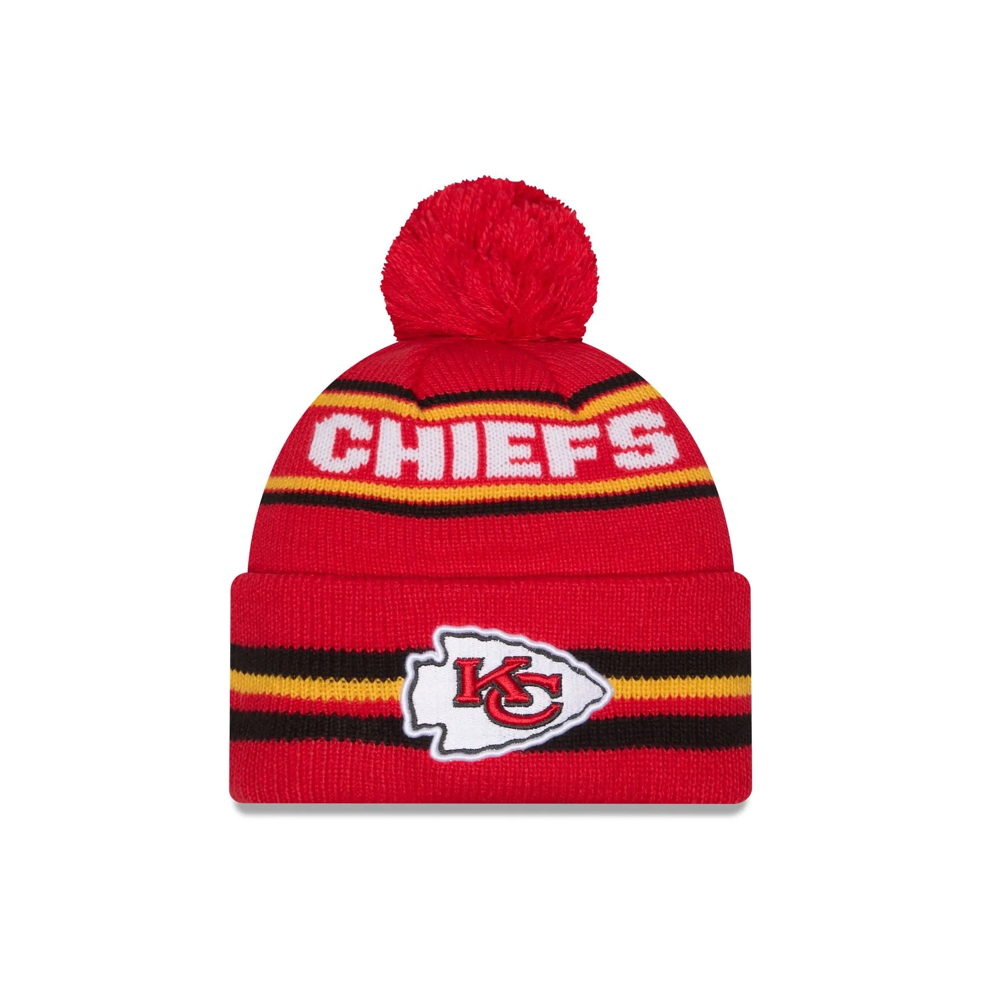 Kansas City Chiefs Classic Pom Knit Hat sold by New Era
