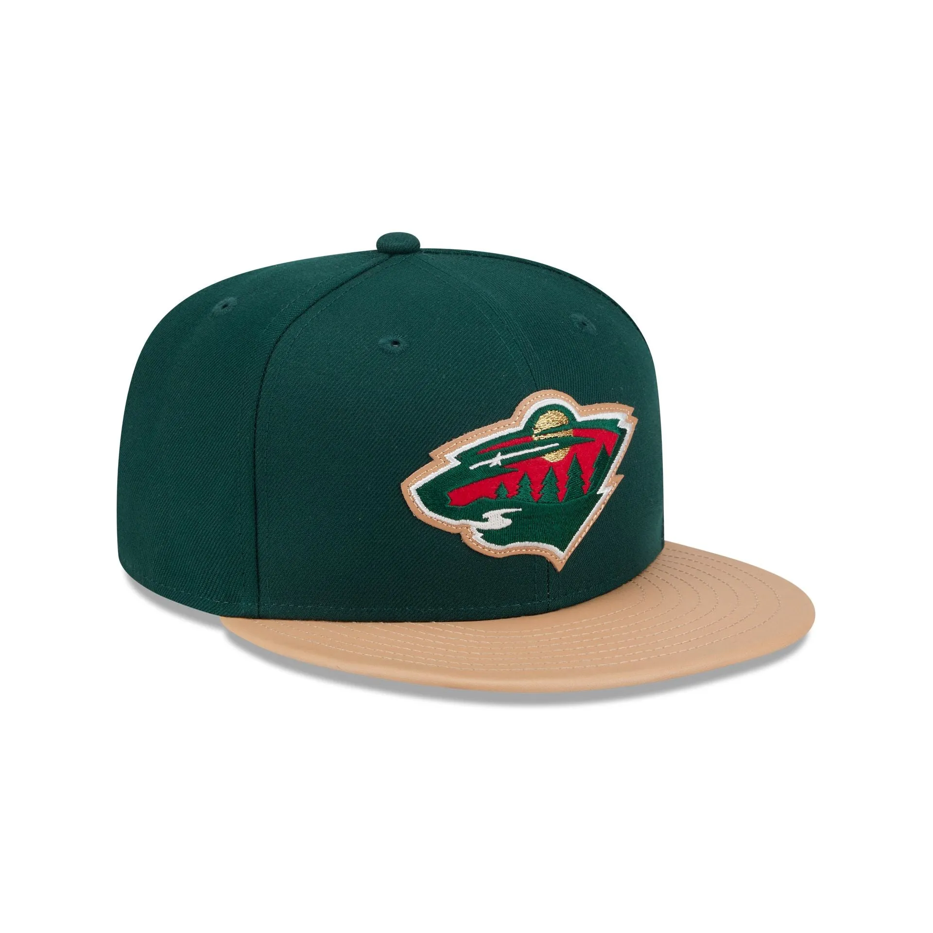 Minnesota Wild Leather Visor 59FIFTY Fitted Hat sold by New Era product image thumbnail 3