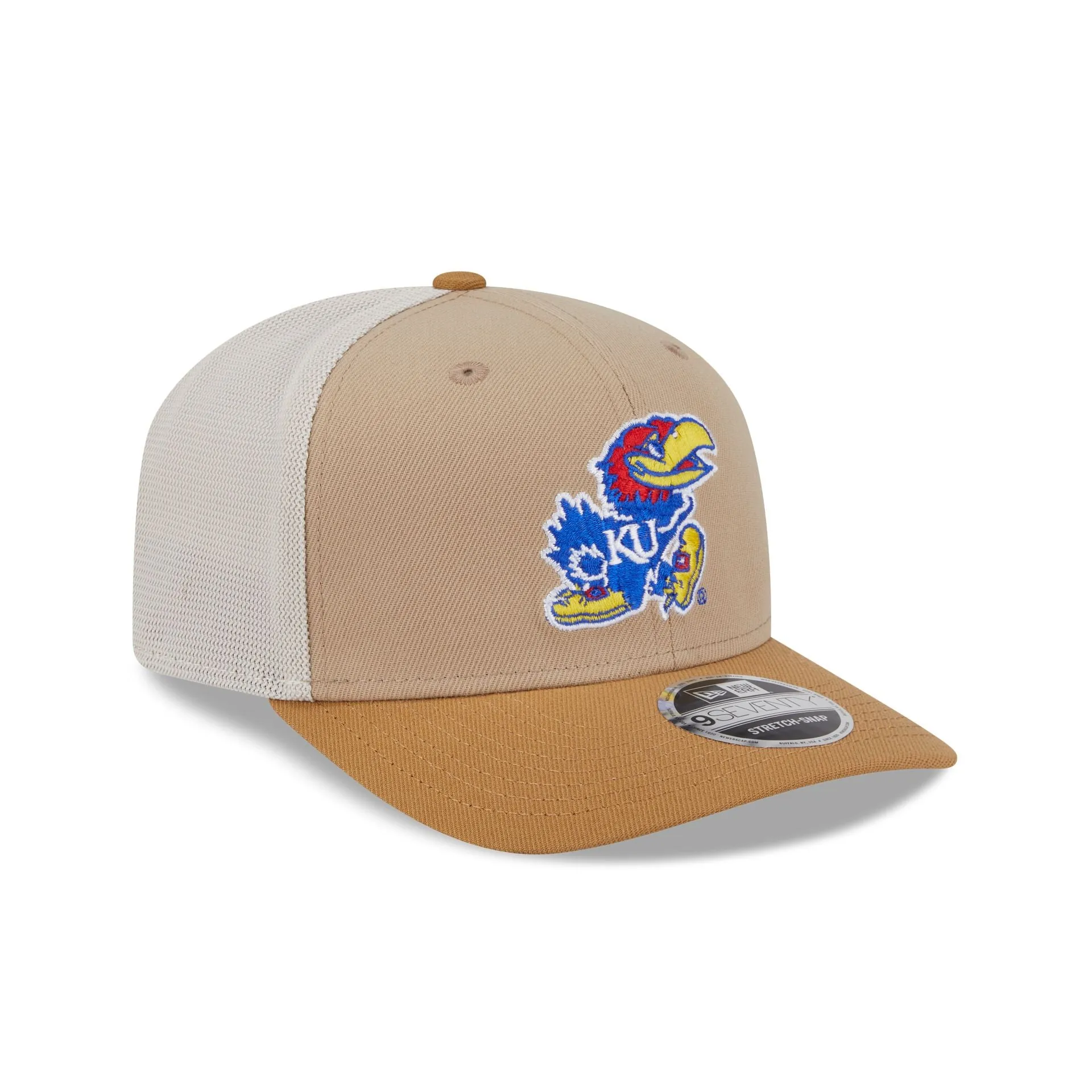 Kansas Jayhawks College Vault Stone 9SEVENTY Trucker Hat sold by New Era product image thumbnail 3