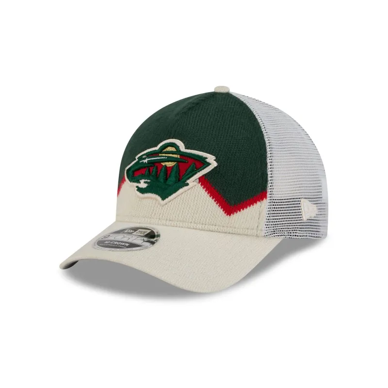 Minnesota Wild Sock 9FORTY M-Crown A-Frame Trucker Hat sold by New Era