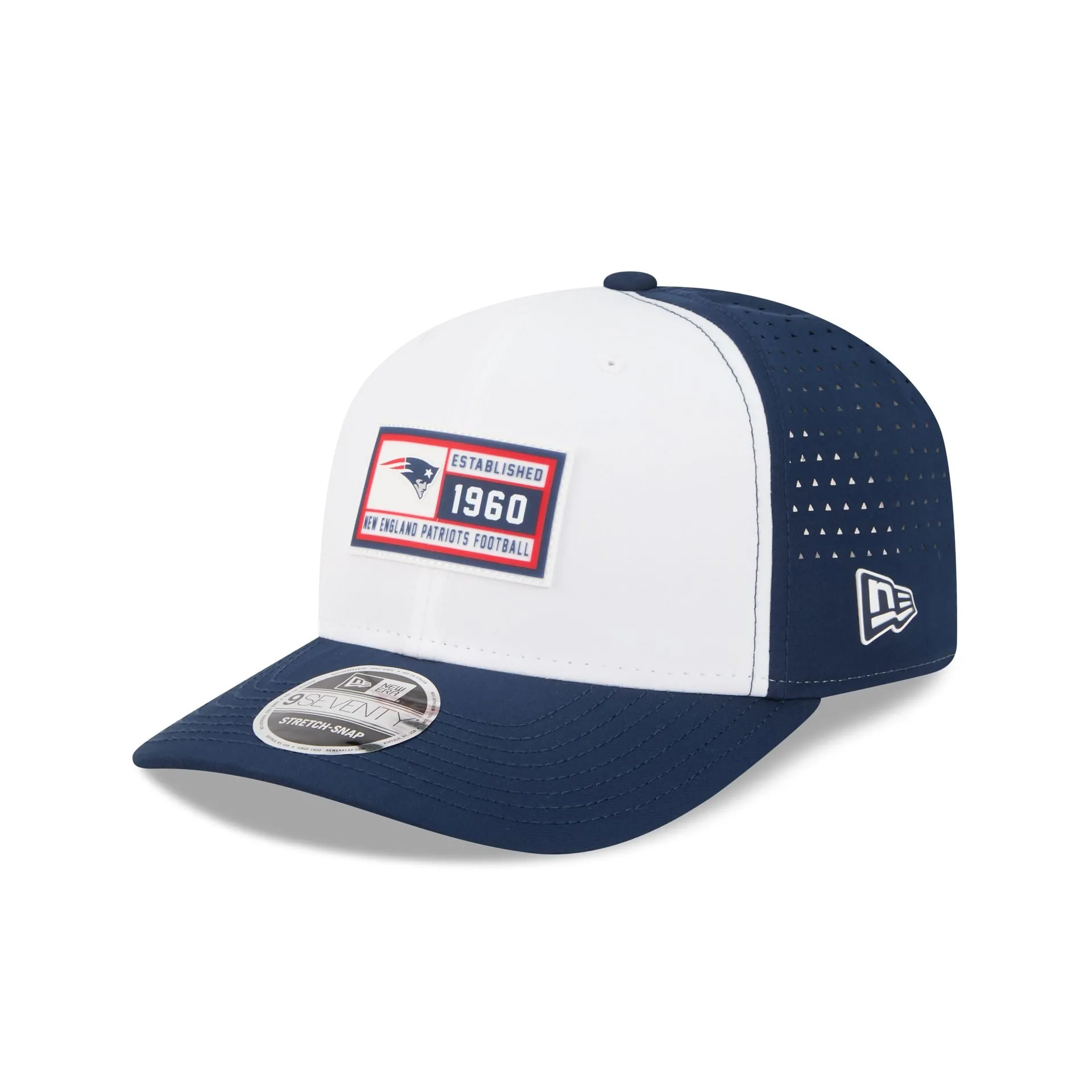 New England Patriots Est. Patch 9SEVENTY Stretch-Snap Hat sold by New Era