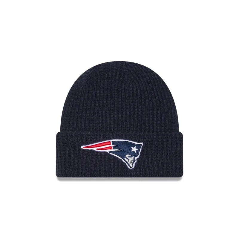 New England Patriots Waffle Stitch Knit Beanie Hat sold by New Era