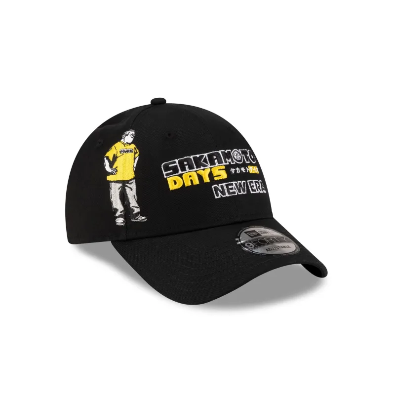 Sakamoto Days Black 9FORTY Adjustable Hat made by New Era