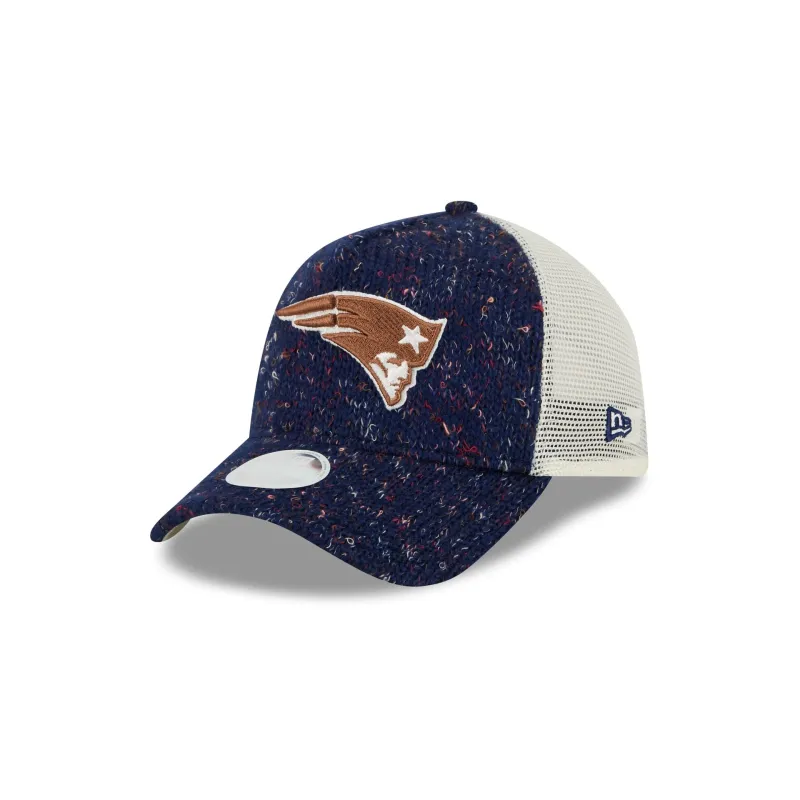 New England Patriots Knit Women's 9FORTY A-Frame Trucker Hat sold by New Era