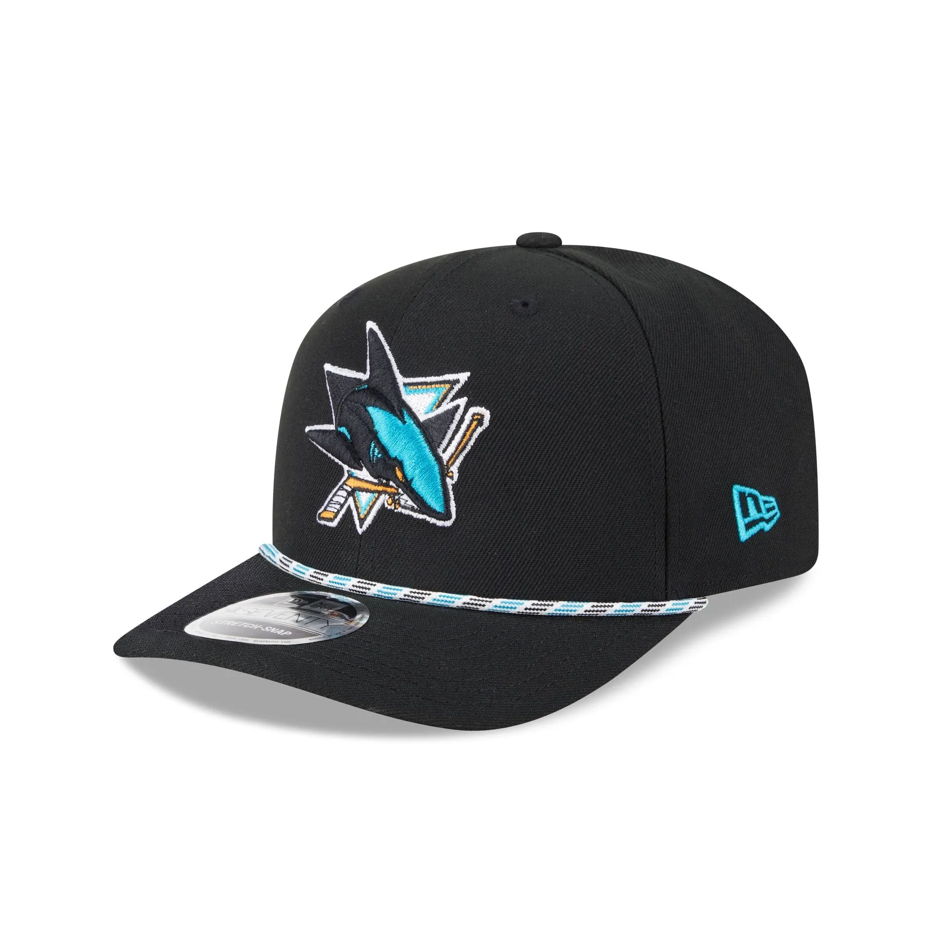 San Jose Sharks Multicolor Rope 9SEVENTY Stretch-Snap Hat sold by New Era