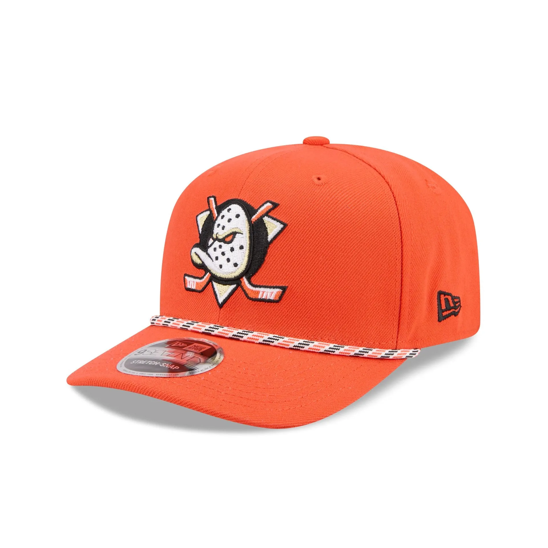 Anaheim Ducks Multicolor Rope 9SEVENTY Stretch-Snap Hat sold by New Era