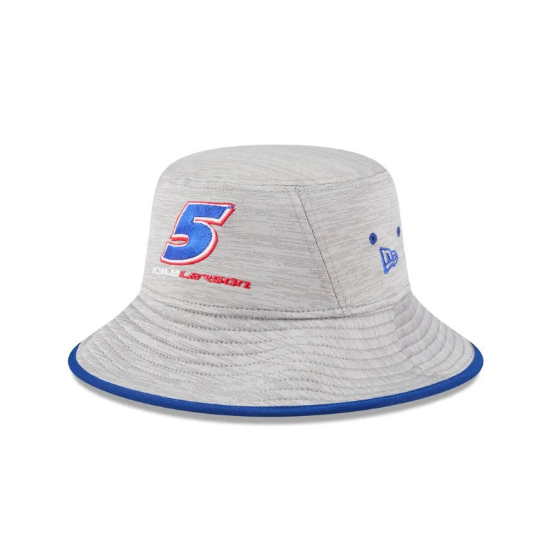Hendrick Motorsports Kyle Larson Heathered Stretch Bucket Hat sold by New Era