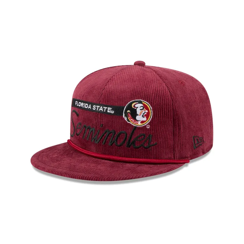Florida State Seminoles College Vault Corduroy Rope 9FIFTY Snapback Hat sold by New Era