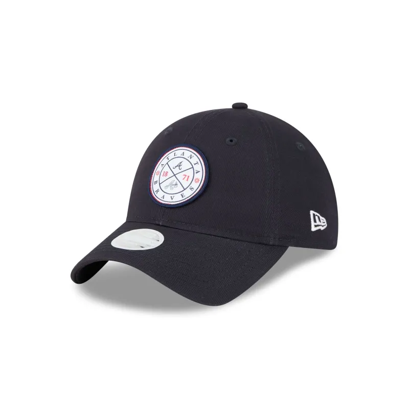 Atlanta Braves Bloom Women's 9TWENTY Adjustable Hat sold by New Era
