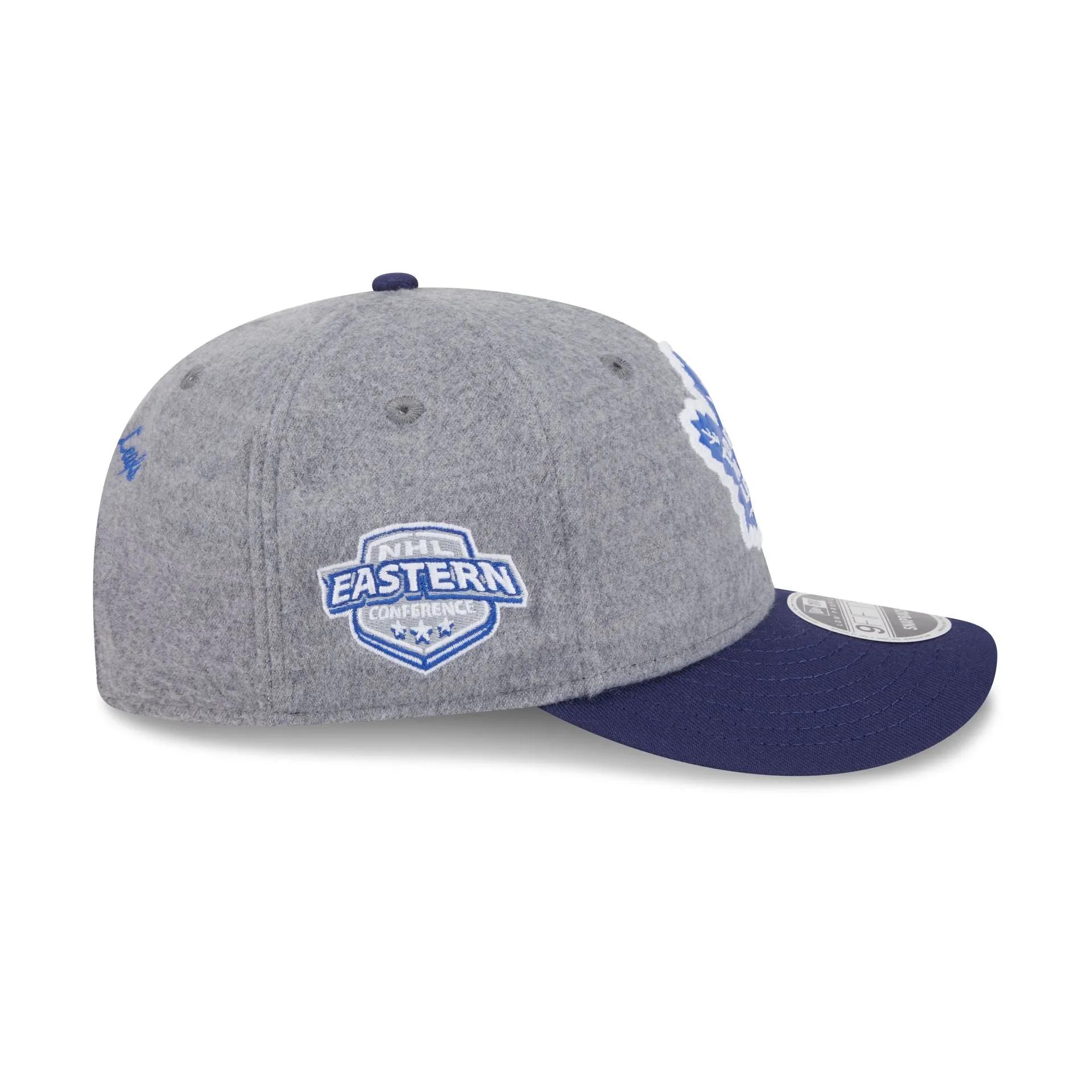 Toronto Maple Leafs Heather Gray Wool Low Profile 9FIFTY Snapback Hat sold by New Era product image thumbnail 4
