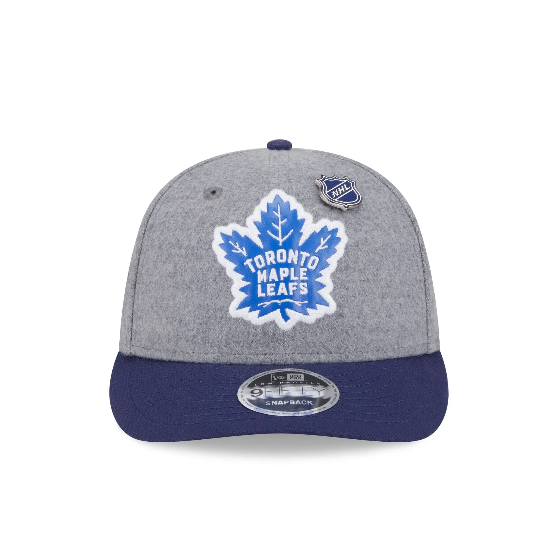 Toronto Maple Leafs Heather Gray Wool Low Profile 9FIFTY Snapback Hat sold by New Era product image thumbnail 2