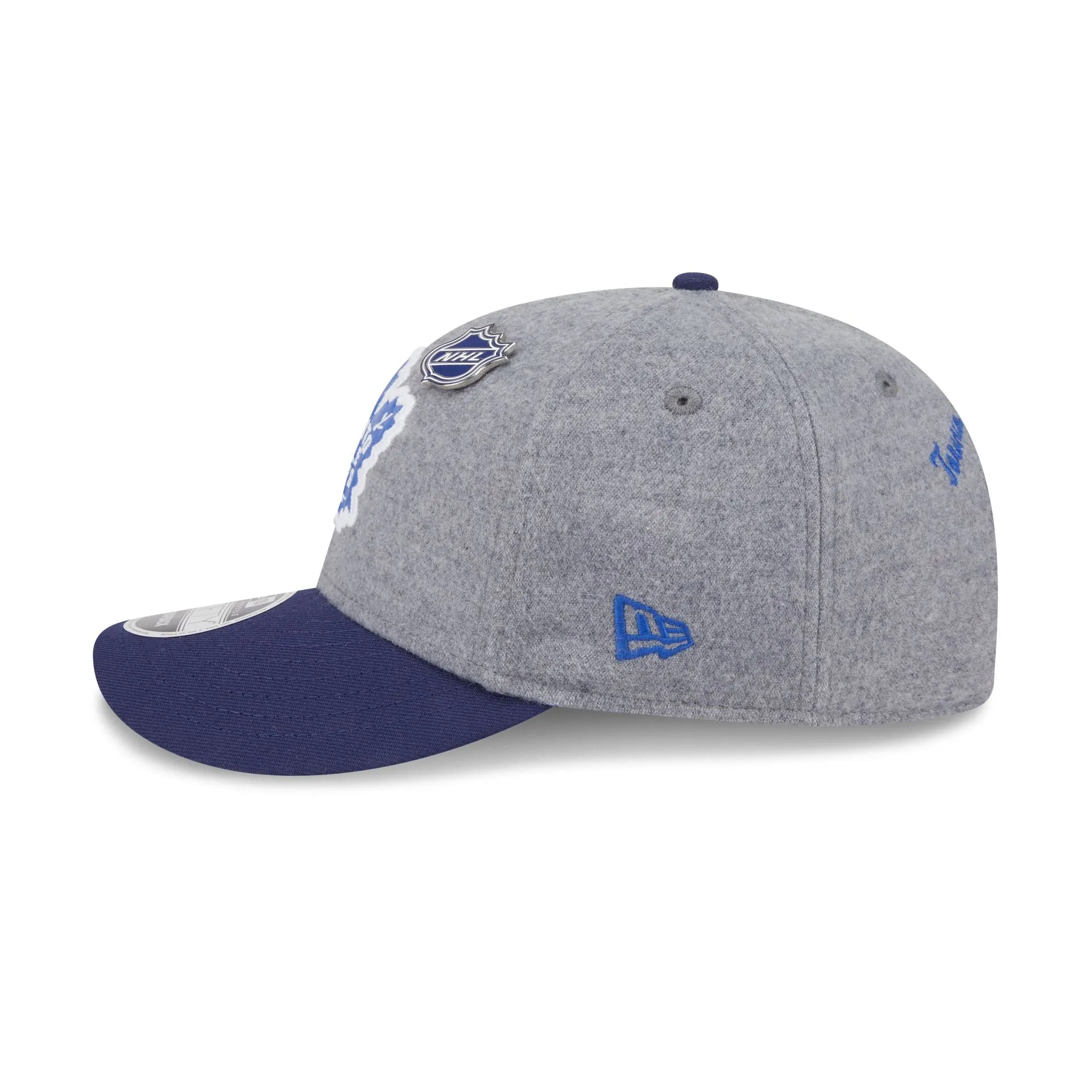 Toronto Maple Leafs Heather Gray Wool Low Profile 9FIFTY Snapback Hat sold by New Era product image thumbnail 5