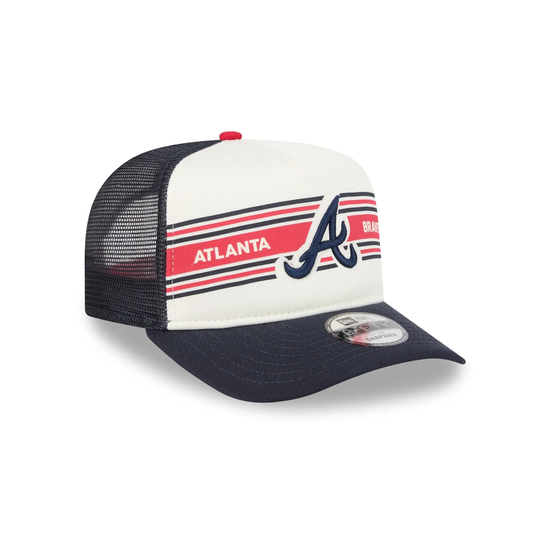 Atlanta Braves Banner 9FIFTY A-Frame Trucker Hat sold by New Era product image thumbnail 3