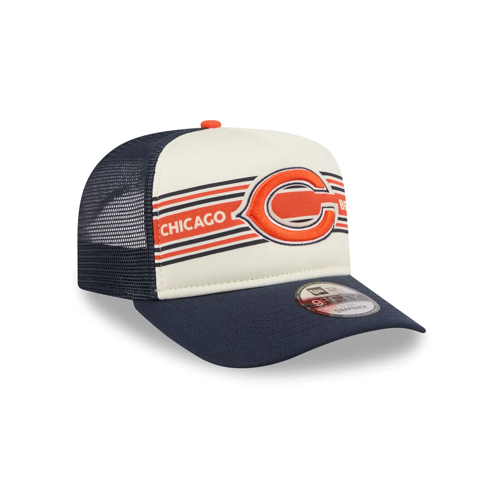 Chicago Bears Banner 9FIFTY A-Frame Trucker Hat sold by New Era product image thumbnail 3