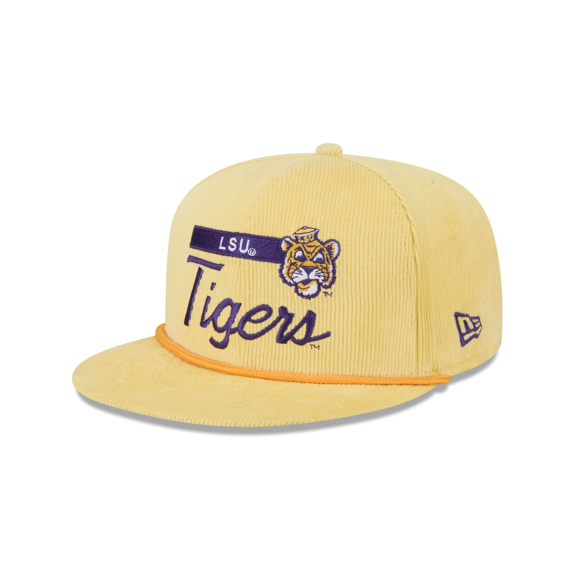 LSU Tigers College Vault Corduroy Rope 9FIFTY Snapback Hat sold by New Era