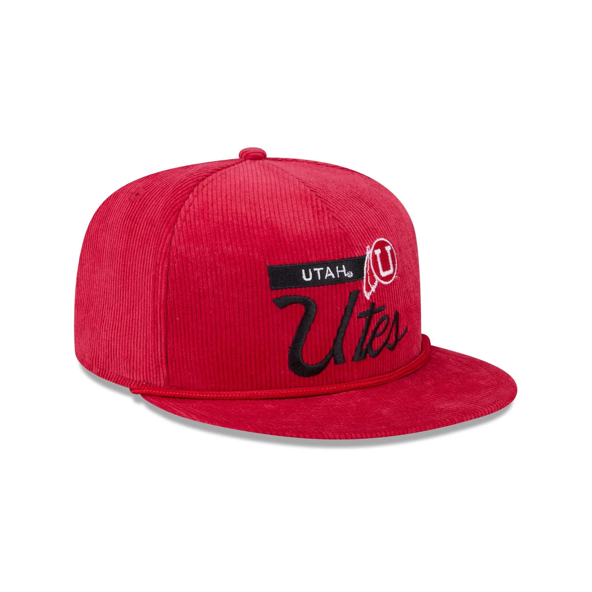Utah Utes College Vault Corduroy Rope 9FIFTY Snapback Hat sold by New Era product image thumbnail 3