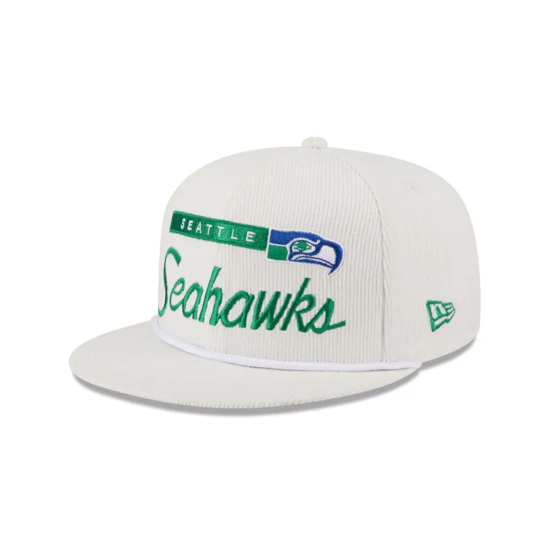 Seattle Seahawks Corduroy Rope 9FIFTY Snapback Hat sold by New Era