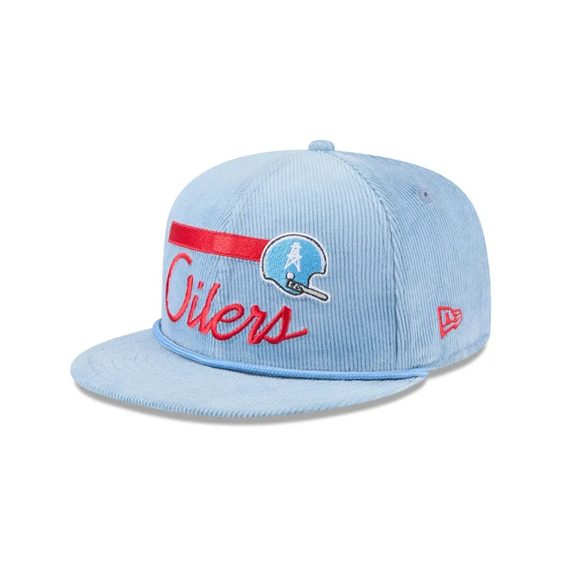 Oilers Corduroy Rope 9FIFTY Snapback Hat made by New Era