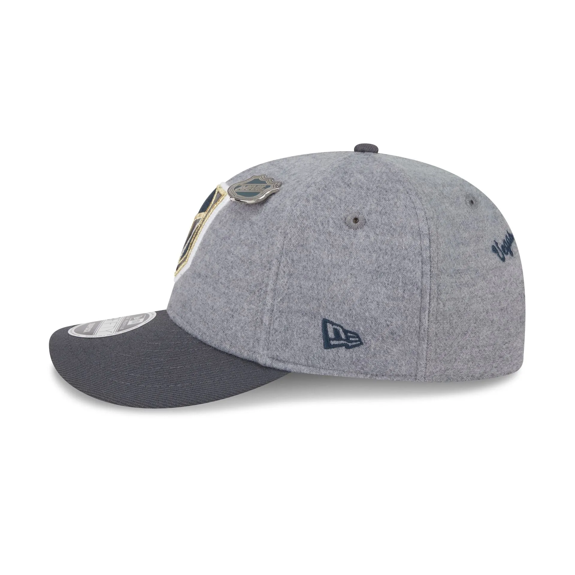 Vegas Golden Knights Heather Gray Wool Low Profile 9FIFTY Snapback Hat sold by New Era product image thumbnail 5