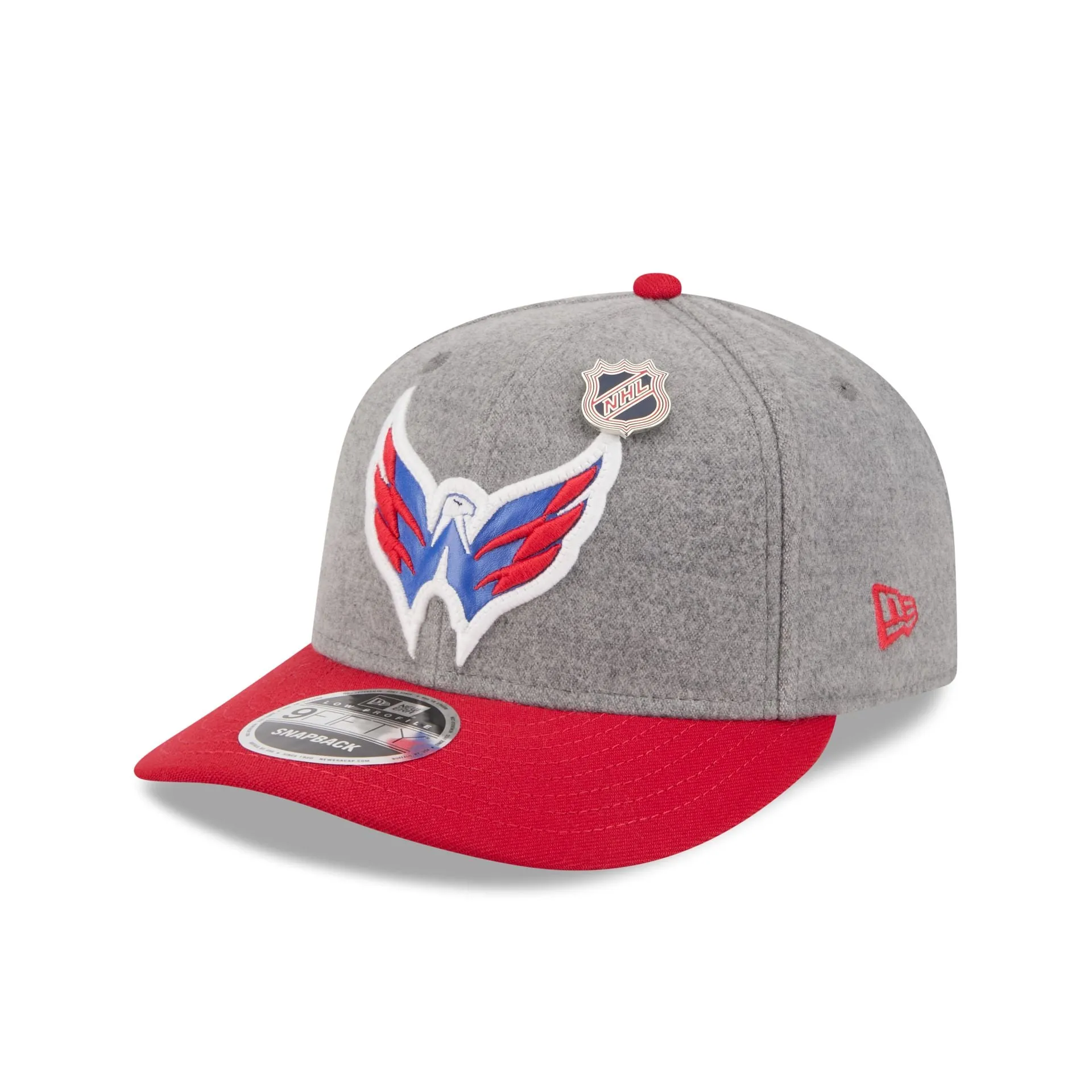 Washington Capitals Heather Gray Wool Low Profile 9FIFTY Snapback Hat sold by New Era product image thumbnail 3