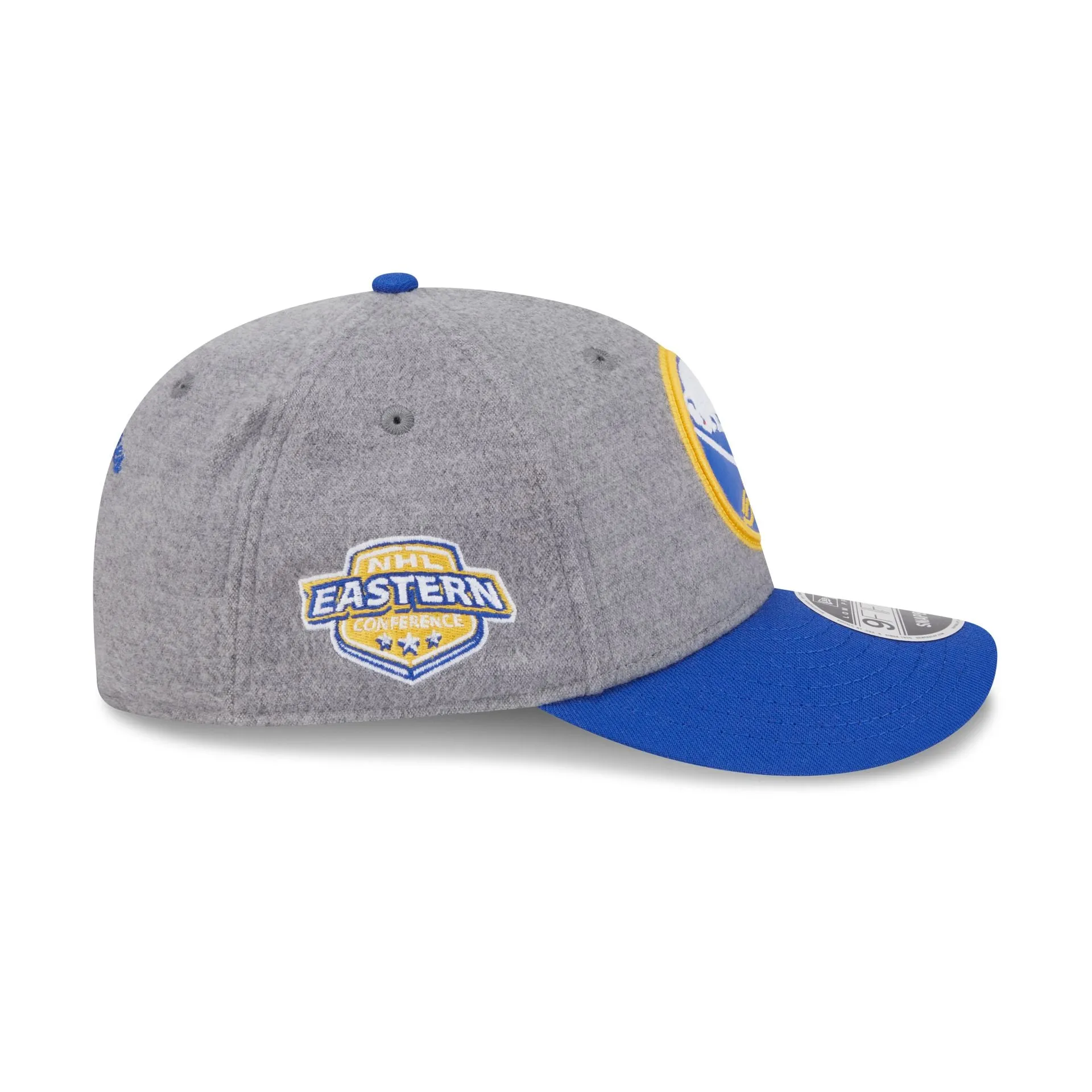 Buffalo Sabres Heather Gray Wool Low Profile 9FIFTY Snapback Hat sold by New Era product image thumbnail 4