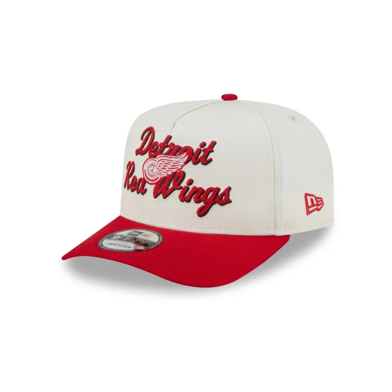 Detroit Red Wings Chainstitch 9FIFTY A-Frame Snapback Hat sold by New Era