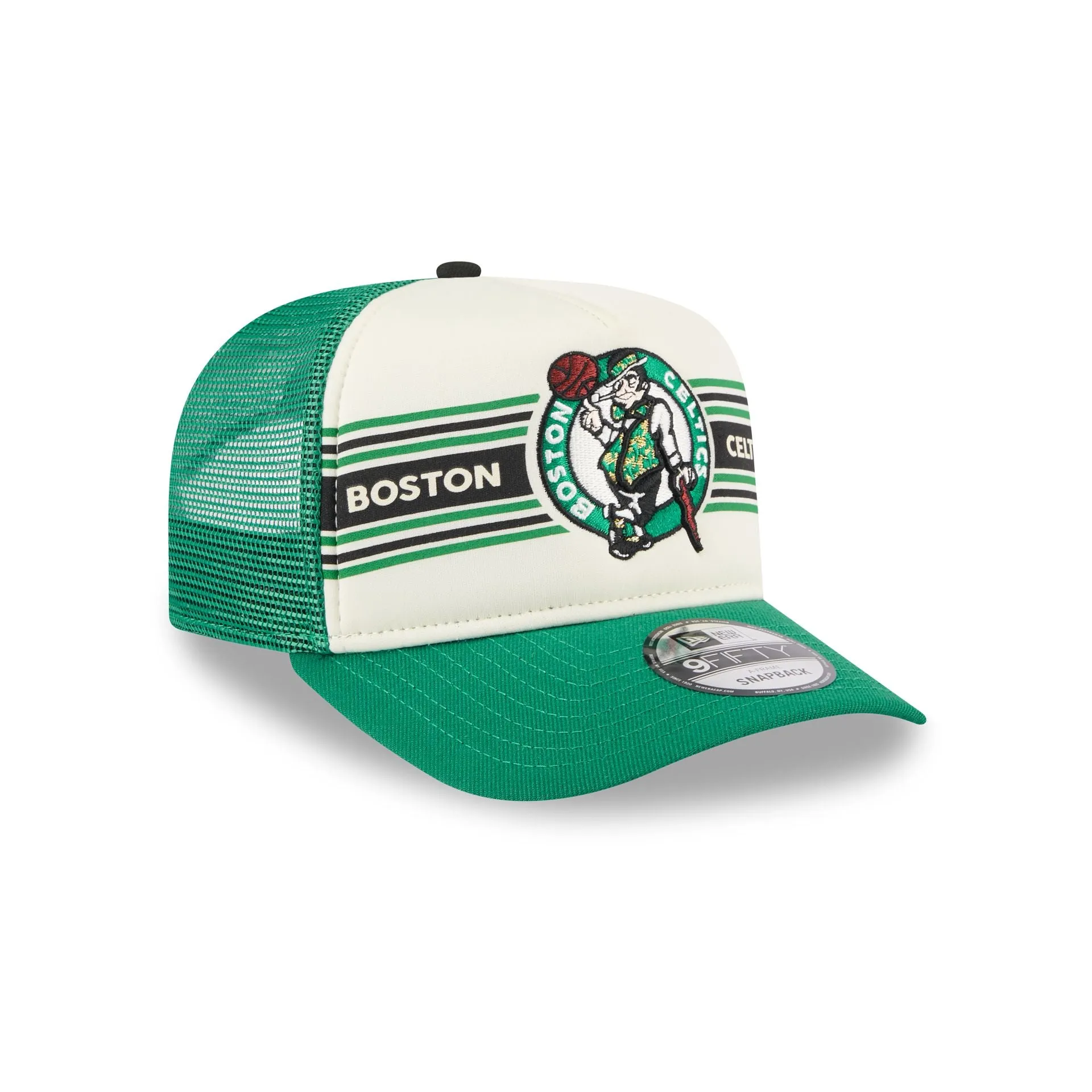Boston Celtics Banner 9FIFTY A-Frame Trucker Hat sold by New Era product image thumbnail 3