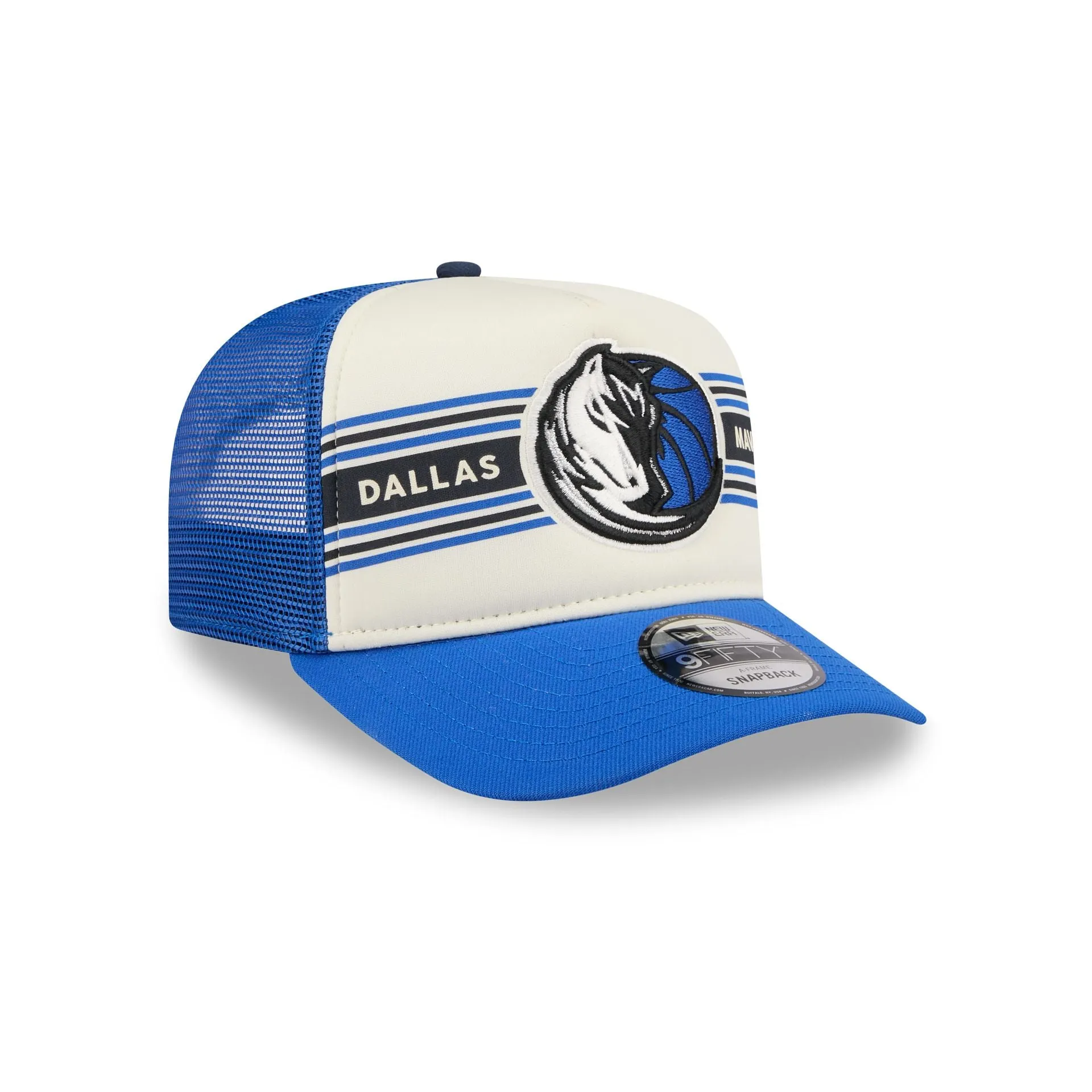 Dallas Mavericks Banner 9FIFTY A-Frame Trucker Hat sold by New Era product image thumbnail 3