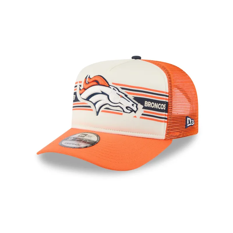 Denver Broncos Banner 9FIFTY A-Frame Trucker Hat sold by New Era