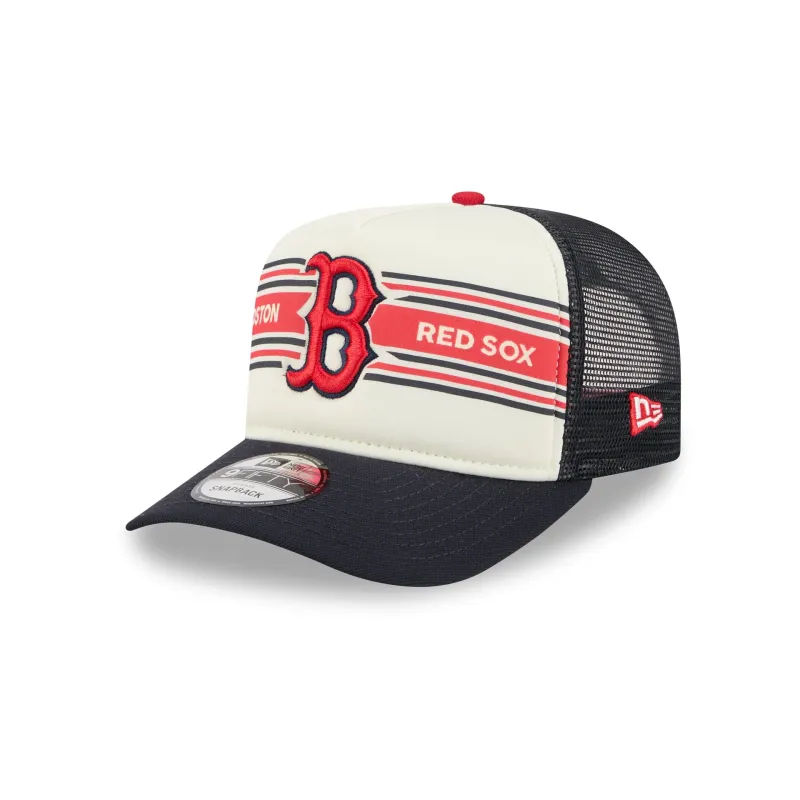 Boston Red Sox Banner 9FIFTY A-Frame Trucker Hat sold by New Era
