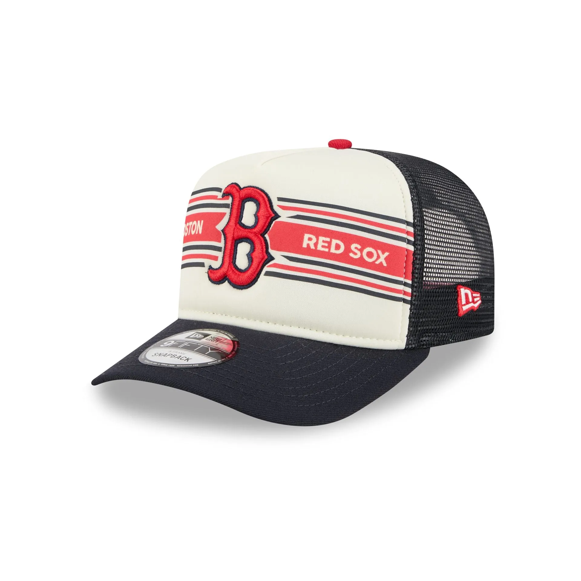 Boston Red Sox Banner 9FIFTY A-Frame Trucker Hat sold by New Era