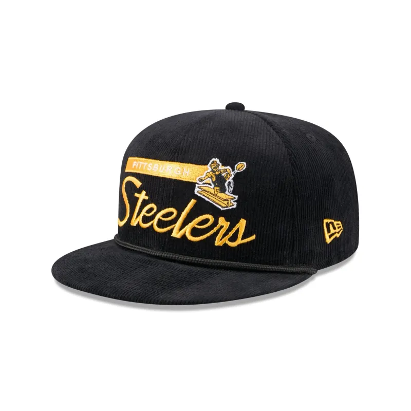 Pittsburgh Steelers Corduroy Rope 9FIFTY Snapback Hat sold by New Era