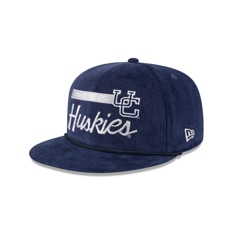 Connecticut Huskies College Vault Corduroy Rope 9FIFTY Snapback Hat sold by New Era