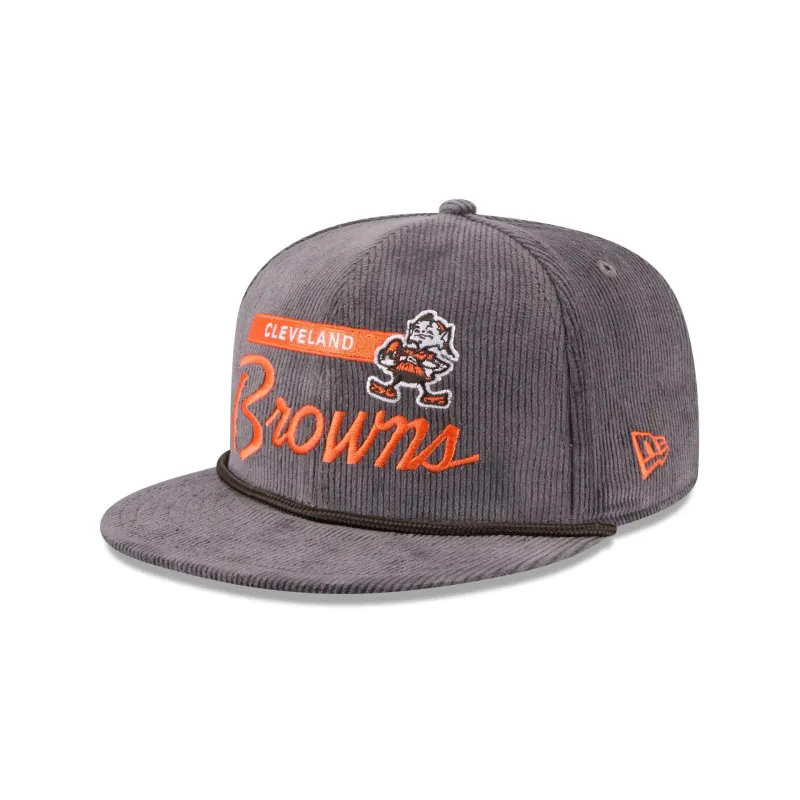 Cleveland Browns Corduroy Rope 9FIFTY Snapback Hat sold by New Era